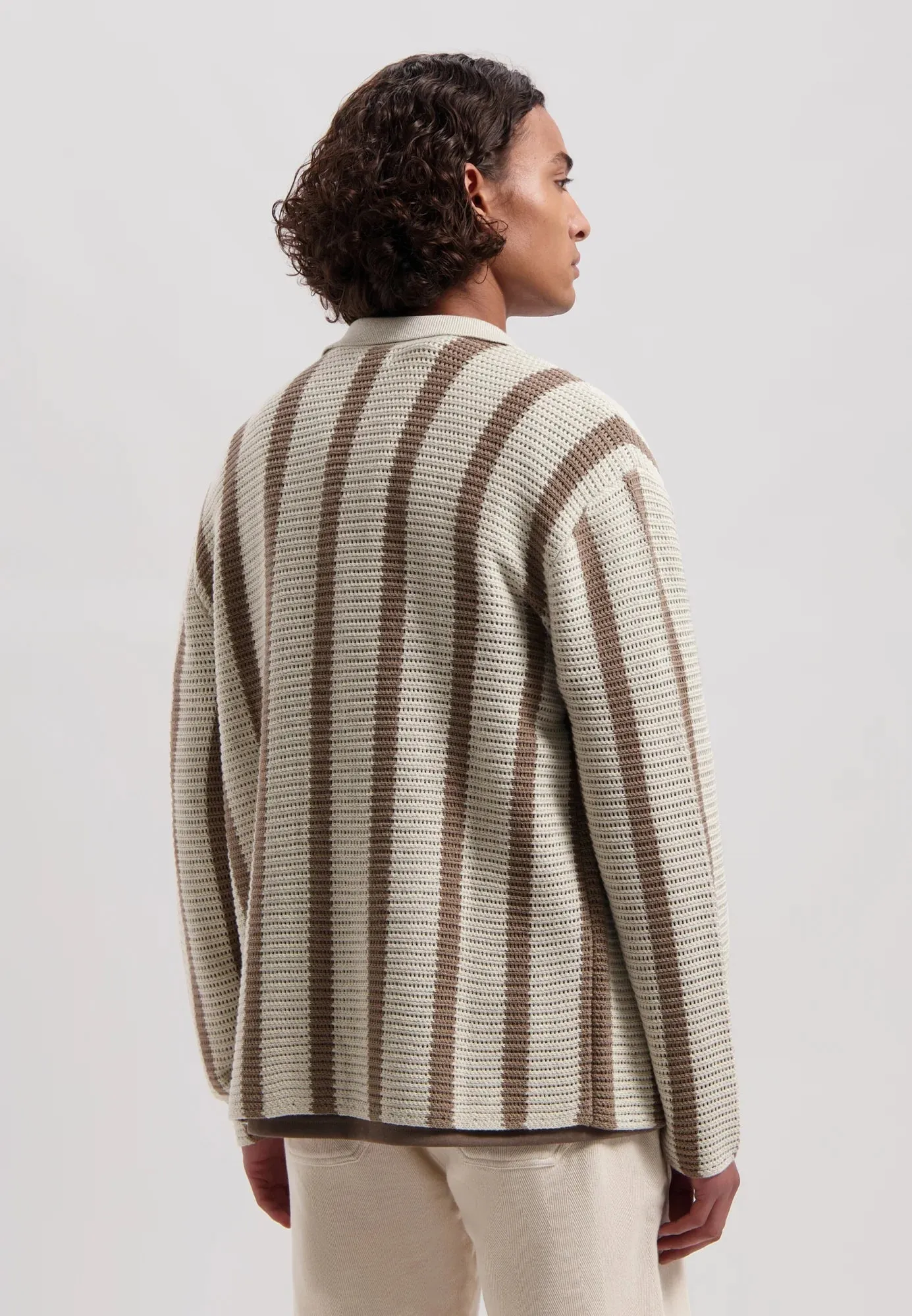 Krew Knitted Vest in Timber Wolf