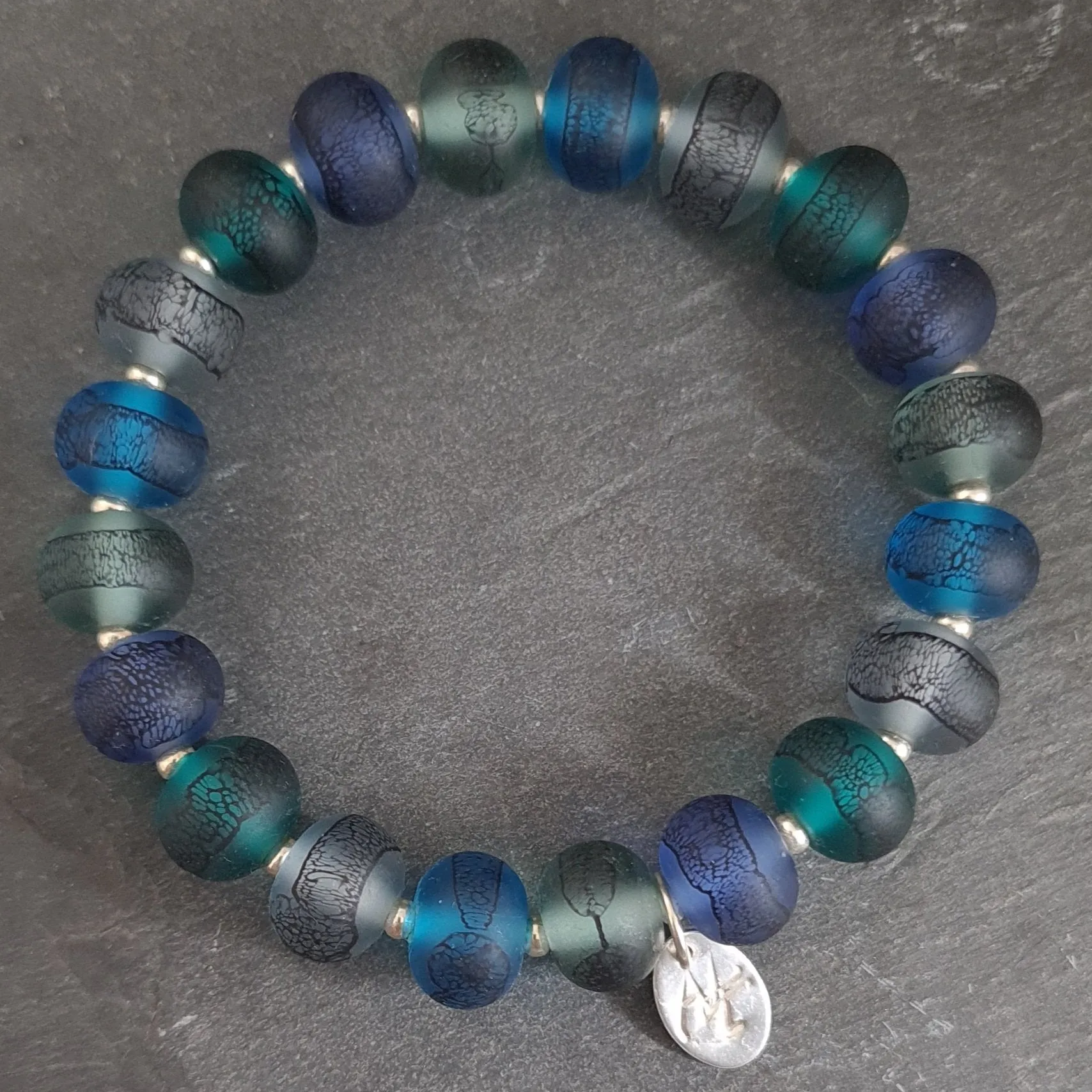 Lampwork Lace Glass Bead Bracelets