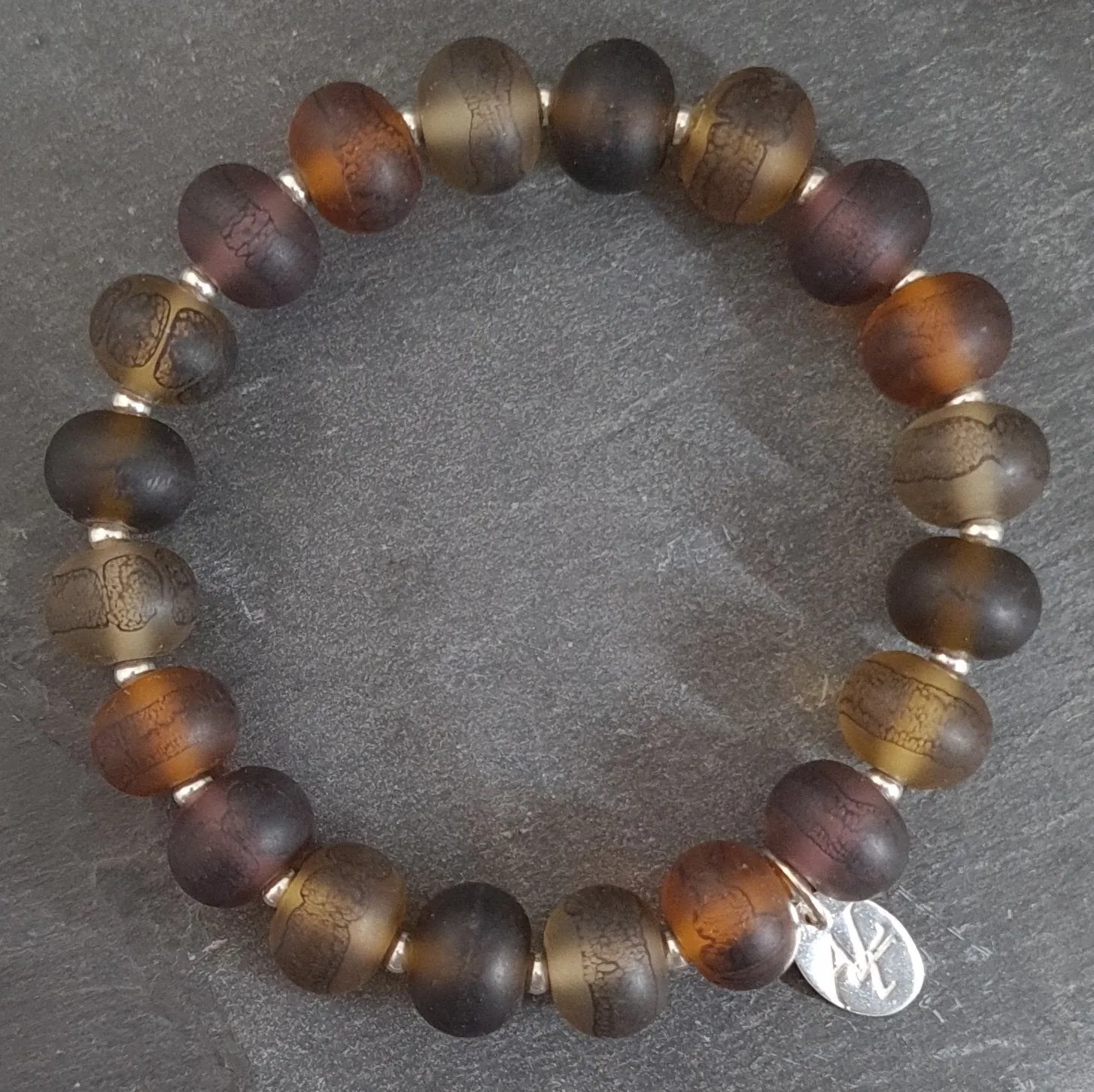 Lampwork Lace Glass Bead Bracelets