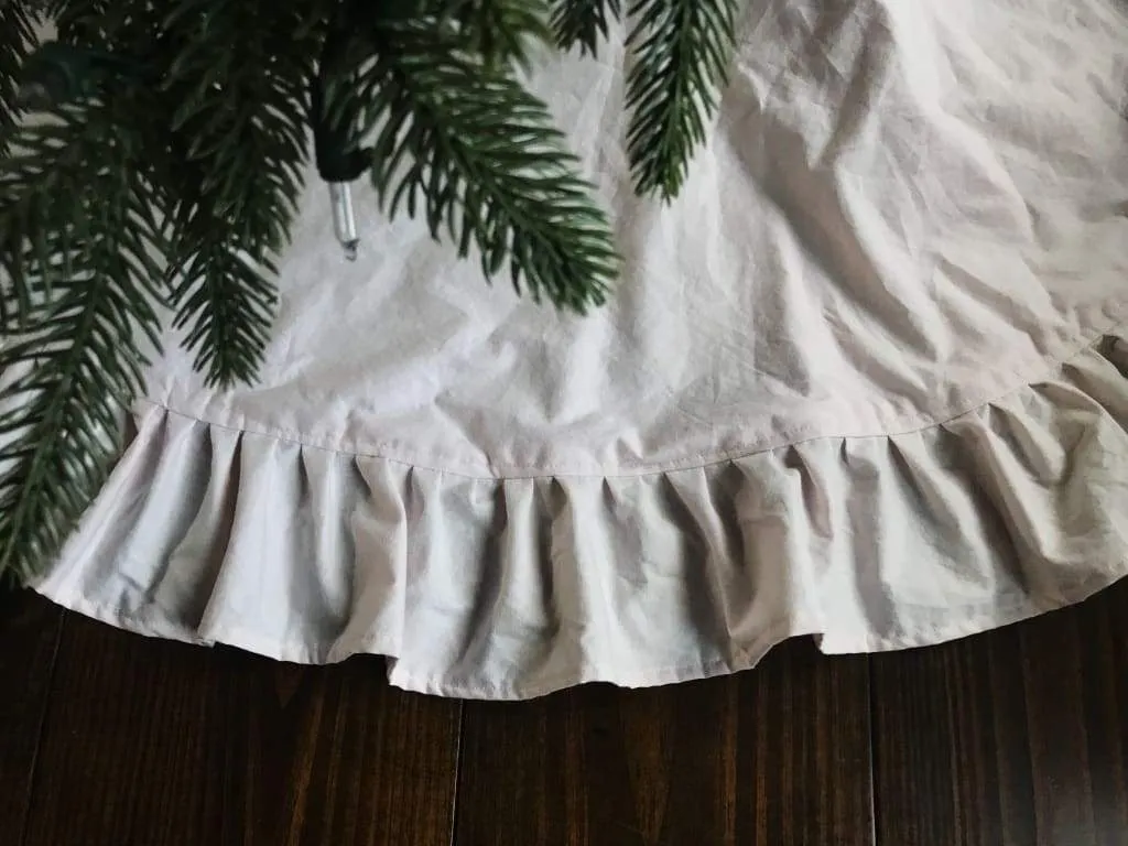 Light Pink Ruffle Christmas Tree Skirt