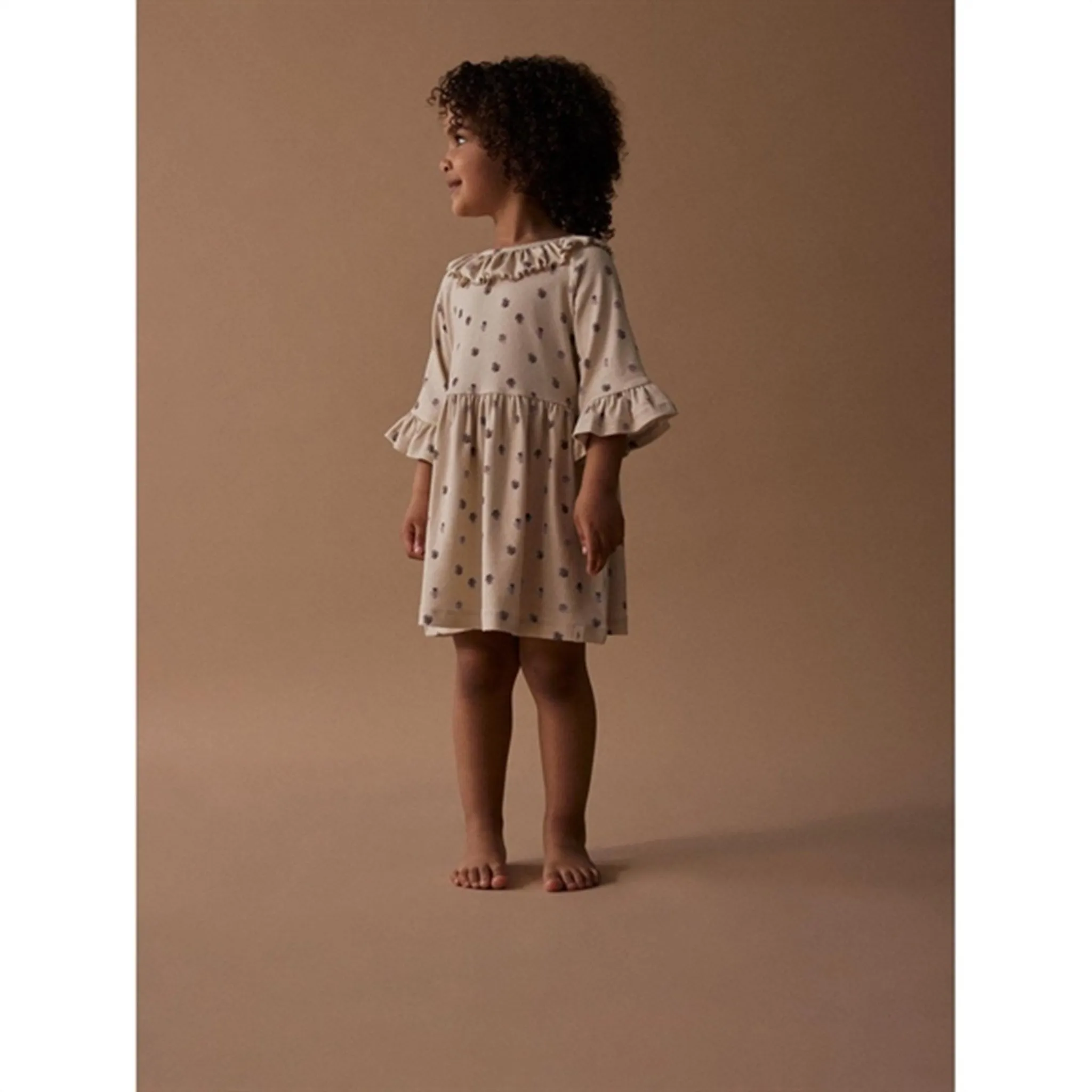 Lil'Atelier Fog Flower Gaya 3/4 Loose Dress