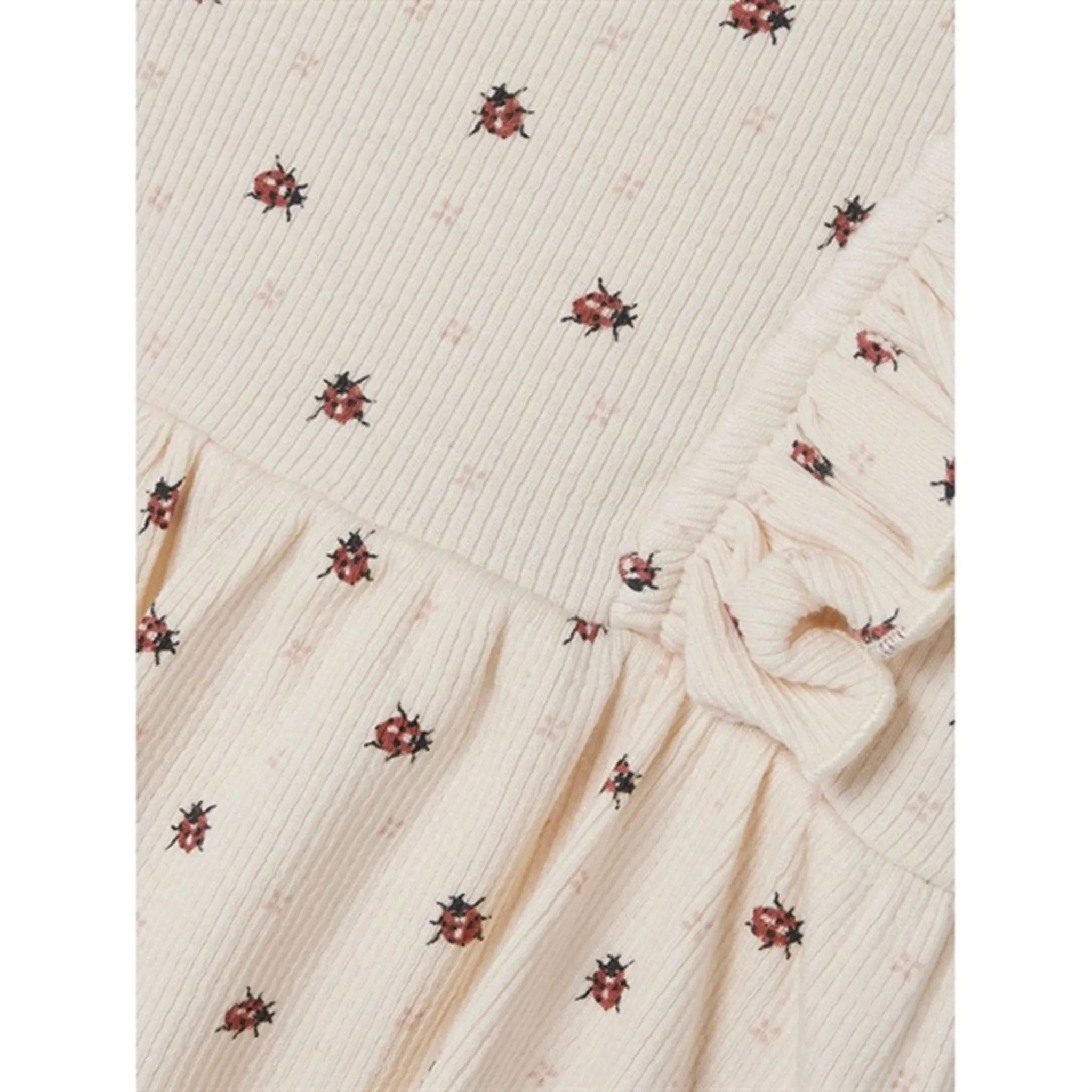 Lil'Atelier Whitecap Gray Ladybug Gago Body Dress