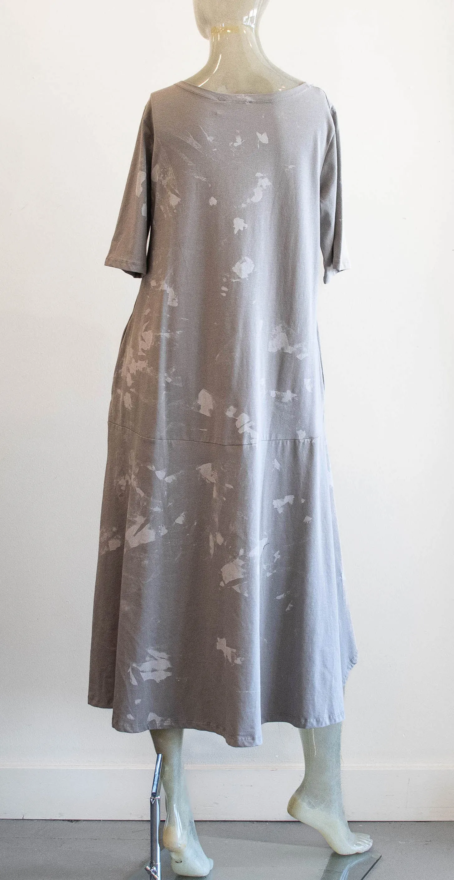 Luukaa Curved Drop Waist Knit Dress