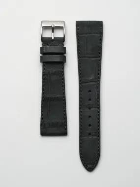 Matte Black Nubuck Alligator - 18 x 16 / Regular (11.5   7.5)