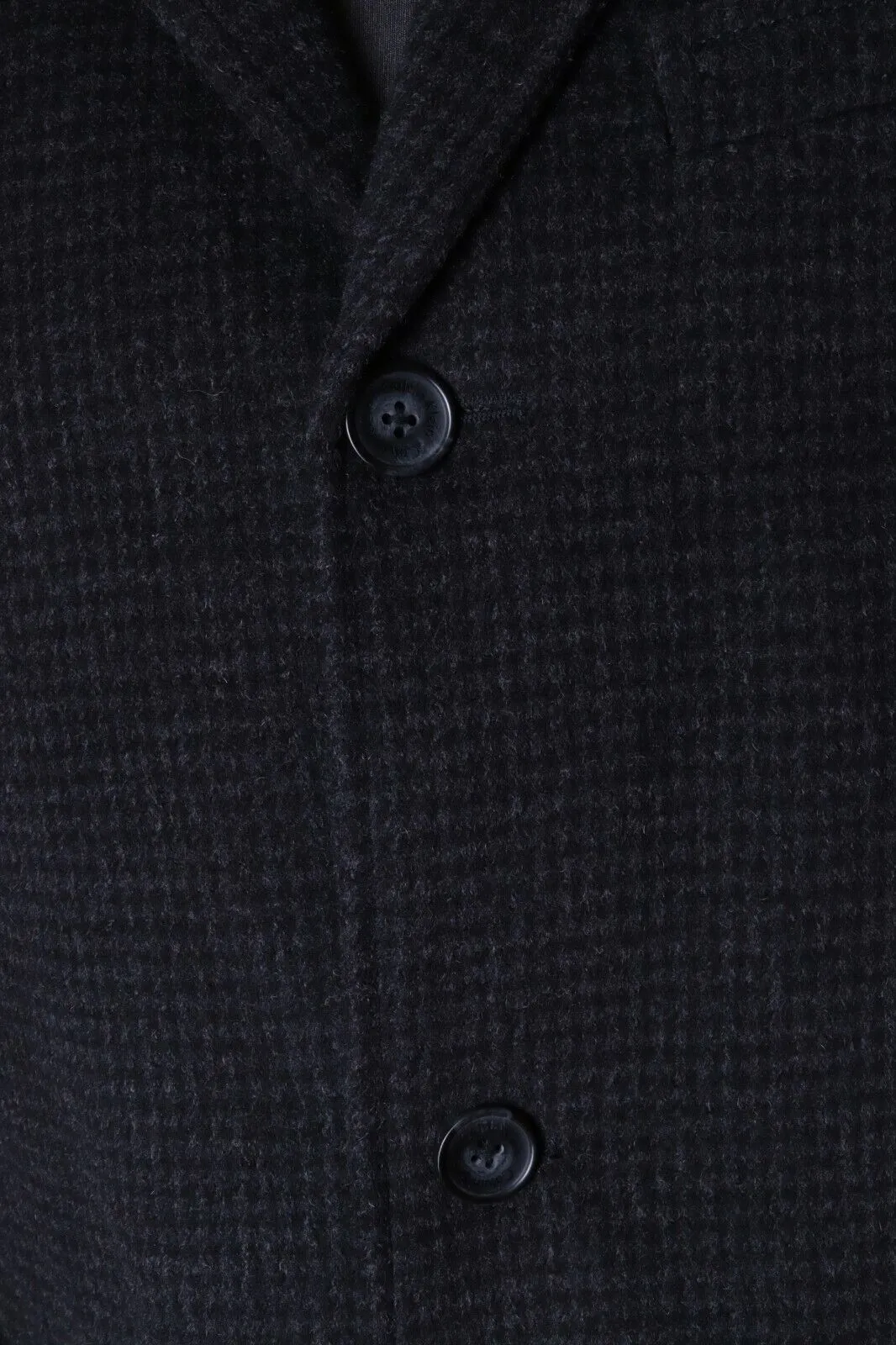 Men's Calvin Klein Black Wool Slim Fit Coat Size XL