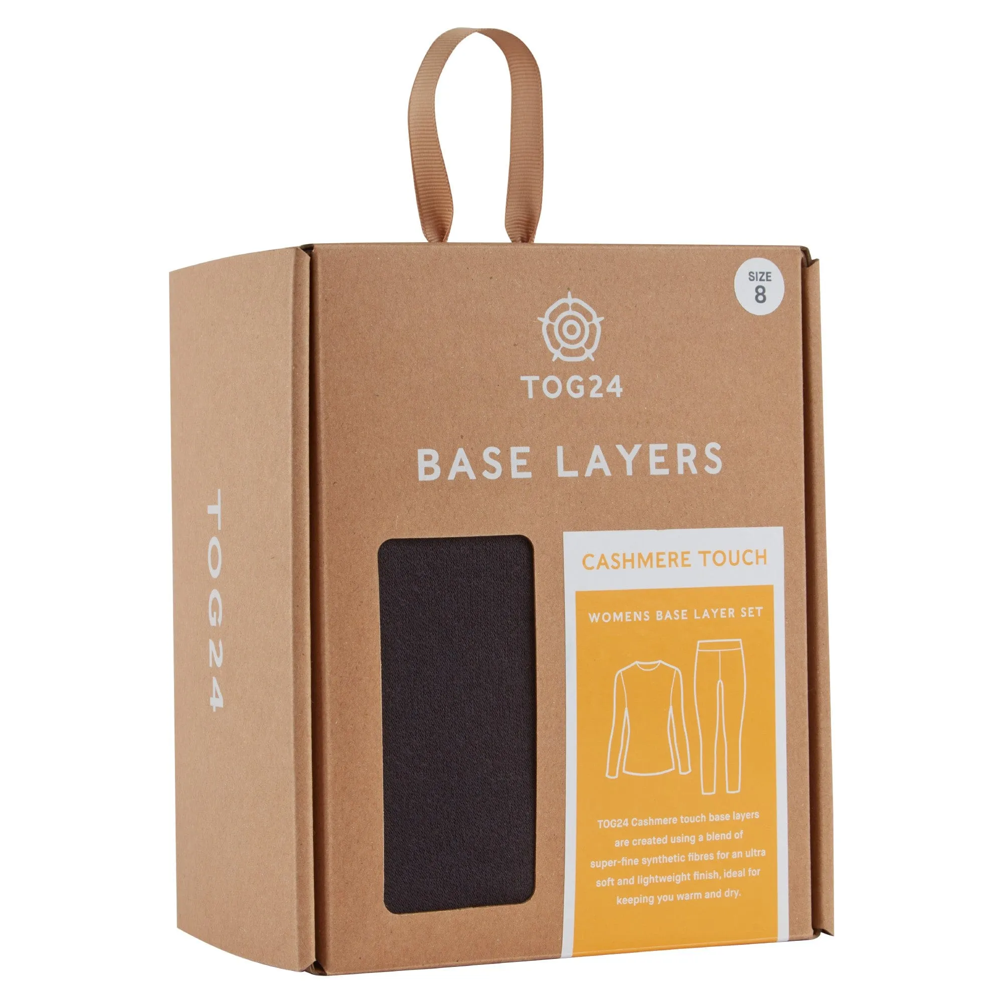 Meru Womens Cashmere Touch Base Layer Set - Black