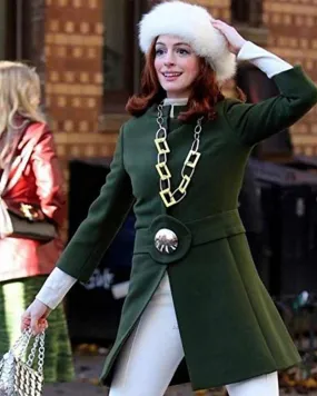 Modern Love Lexi Green Long Coat |  Women Wool Coat