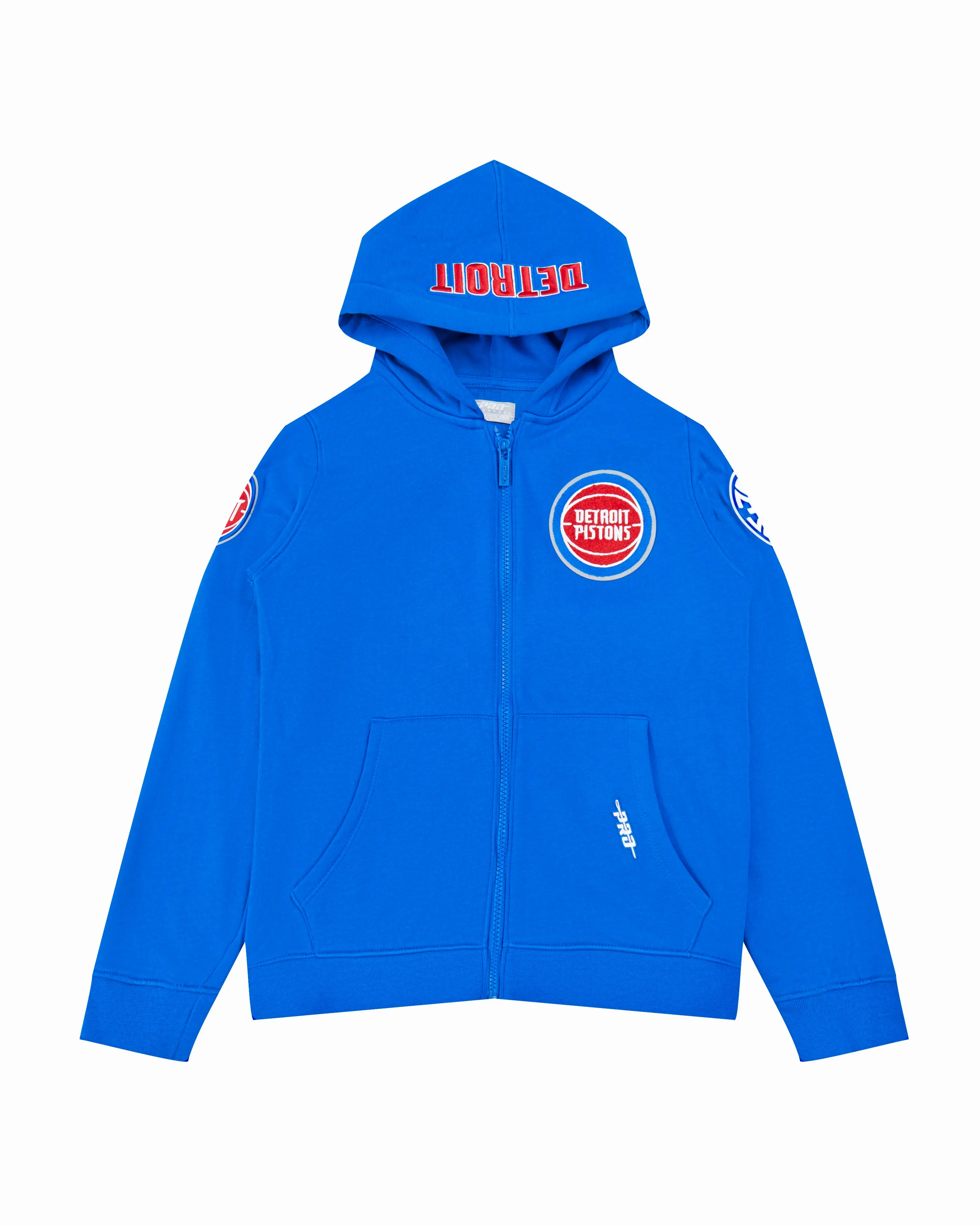 NBA DETROIT PISTONS CLASSIC BIG BOYS FLC FZ PO HOODIE (ROYAL BLUE)