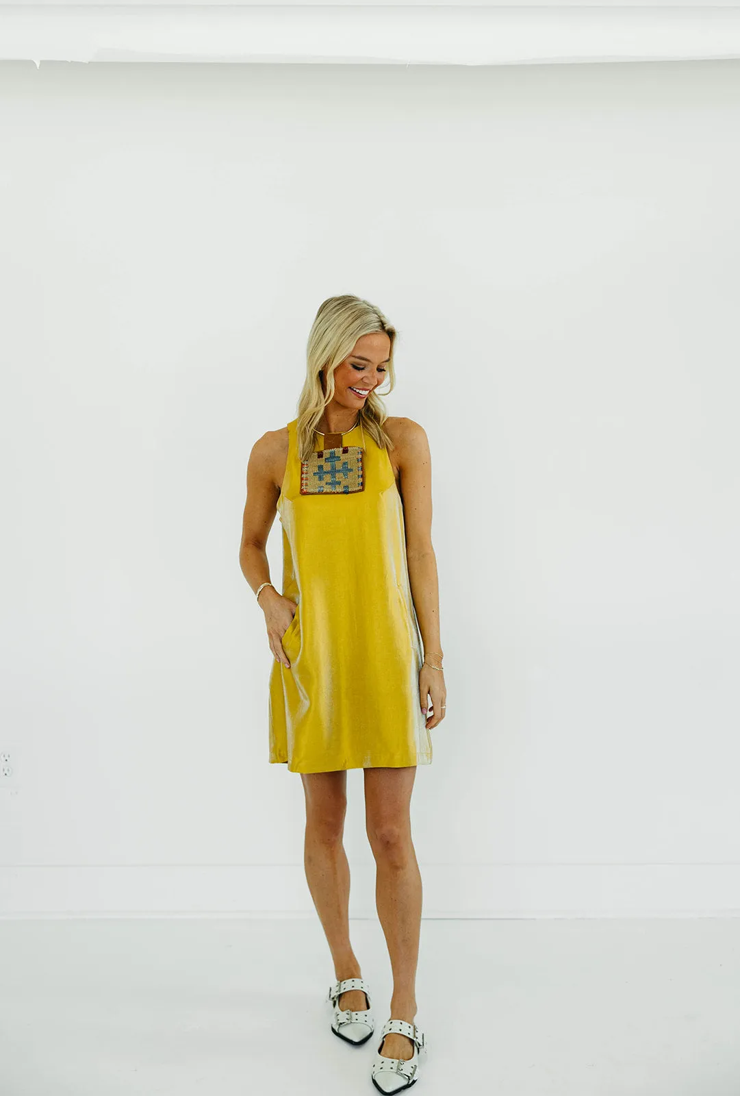 Nellie Mini Dress - Marigold