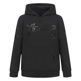 NEW YORK YANKEES TRIPLE BLACK TODDLER BOYS FLC PO HOODIE (BLACK)
