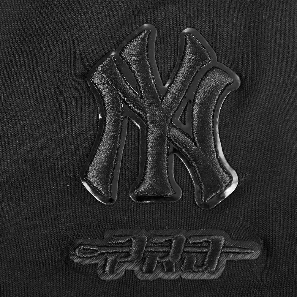 NEW YORK YANKEES TRIPLE BLACK TODDLER BOYS FLC PO HOODIE (BLACK)