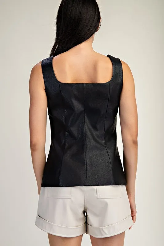Nina leather Vest