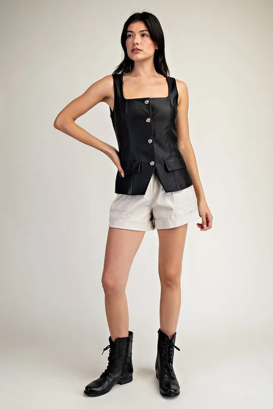 Nina leather Vest