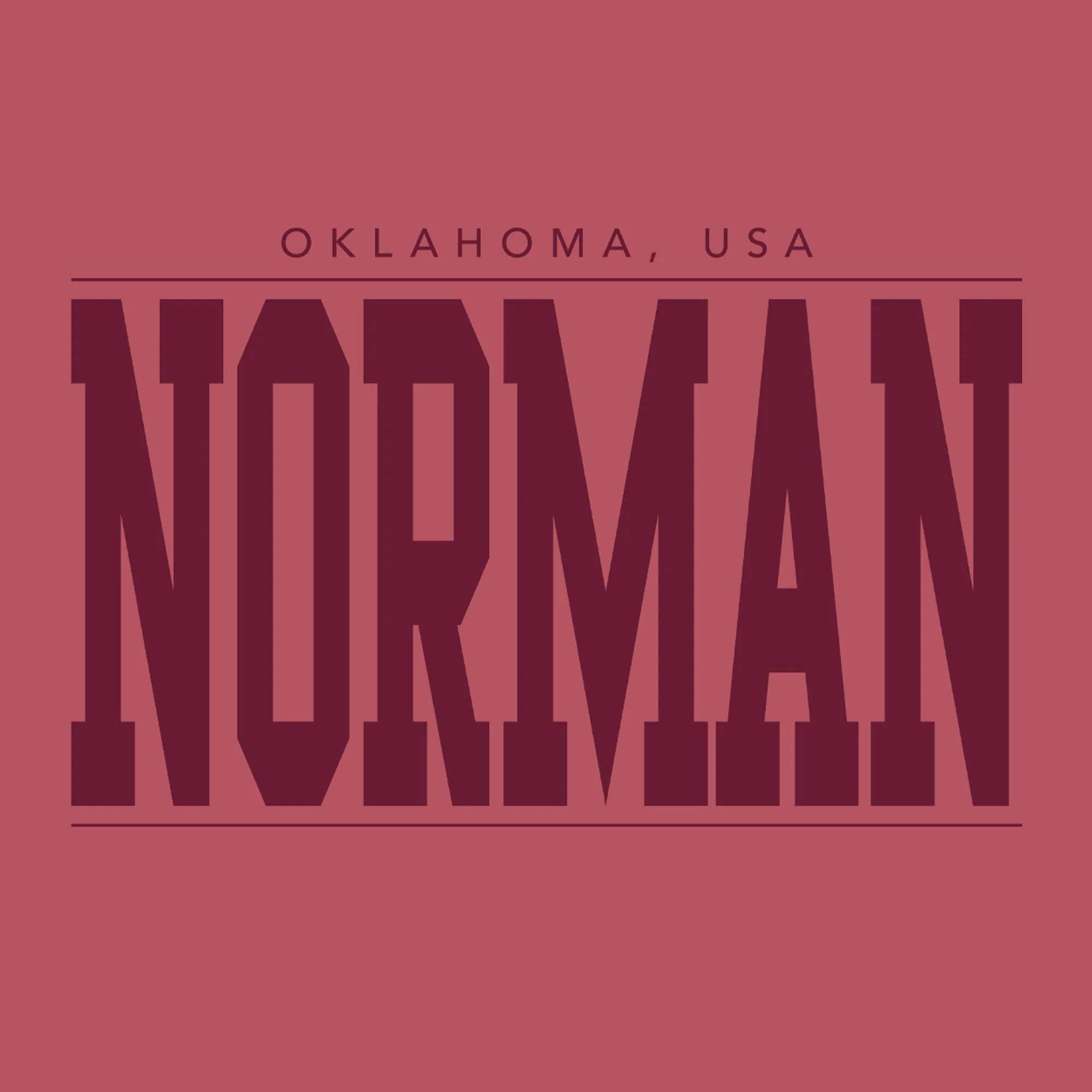 Norman Monotone Bold CC Hoodie - Crimson