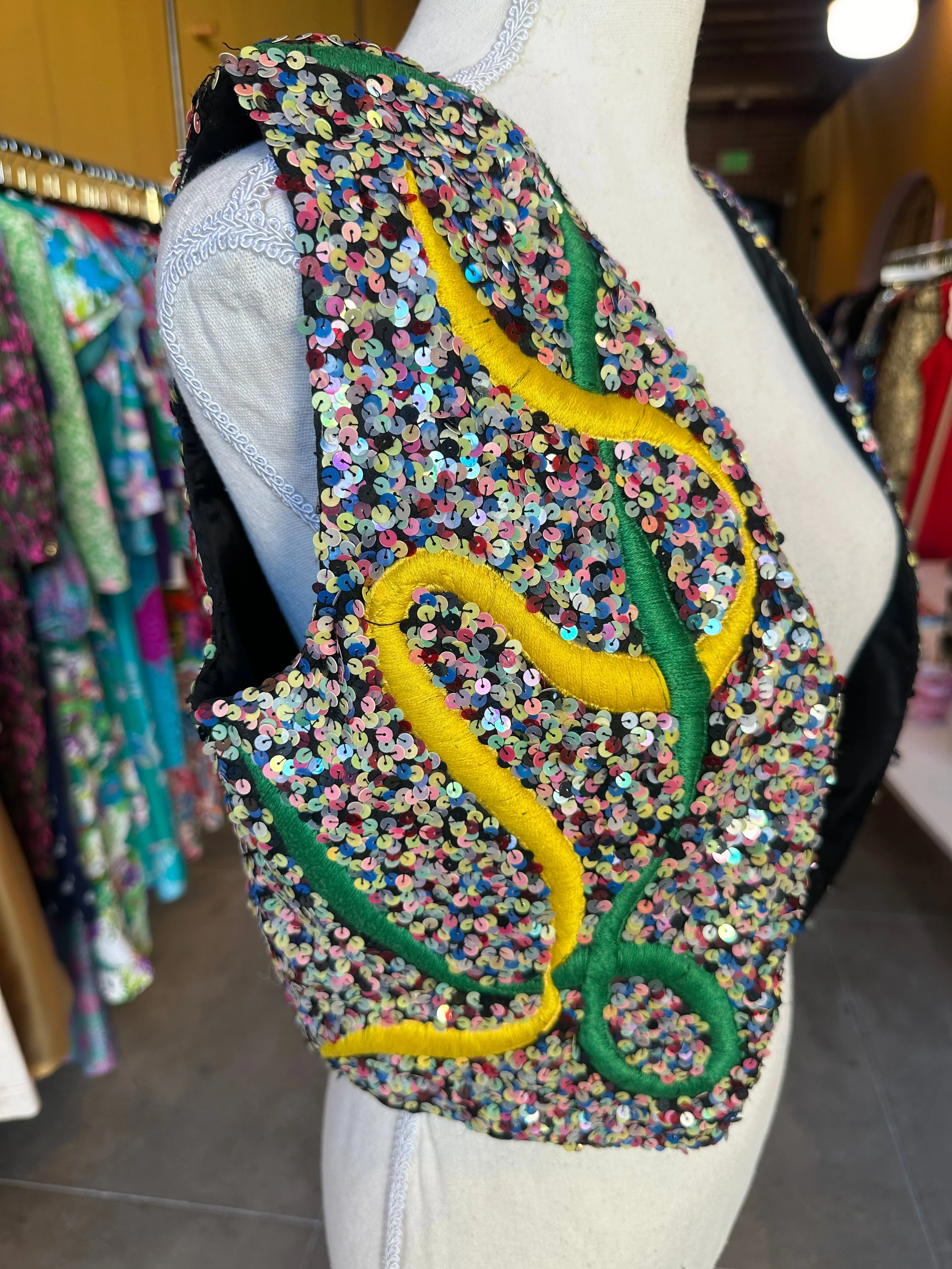 Oleg Cassini Sequin Vest