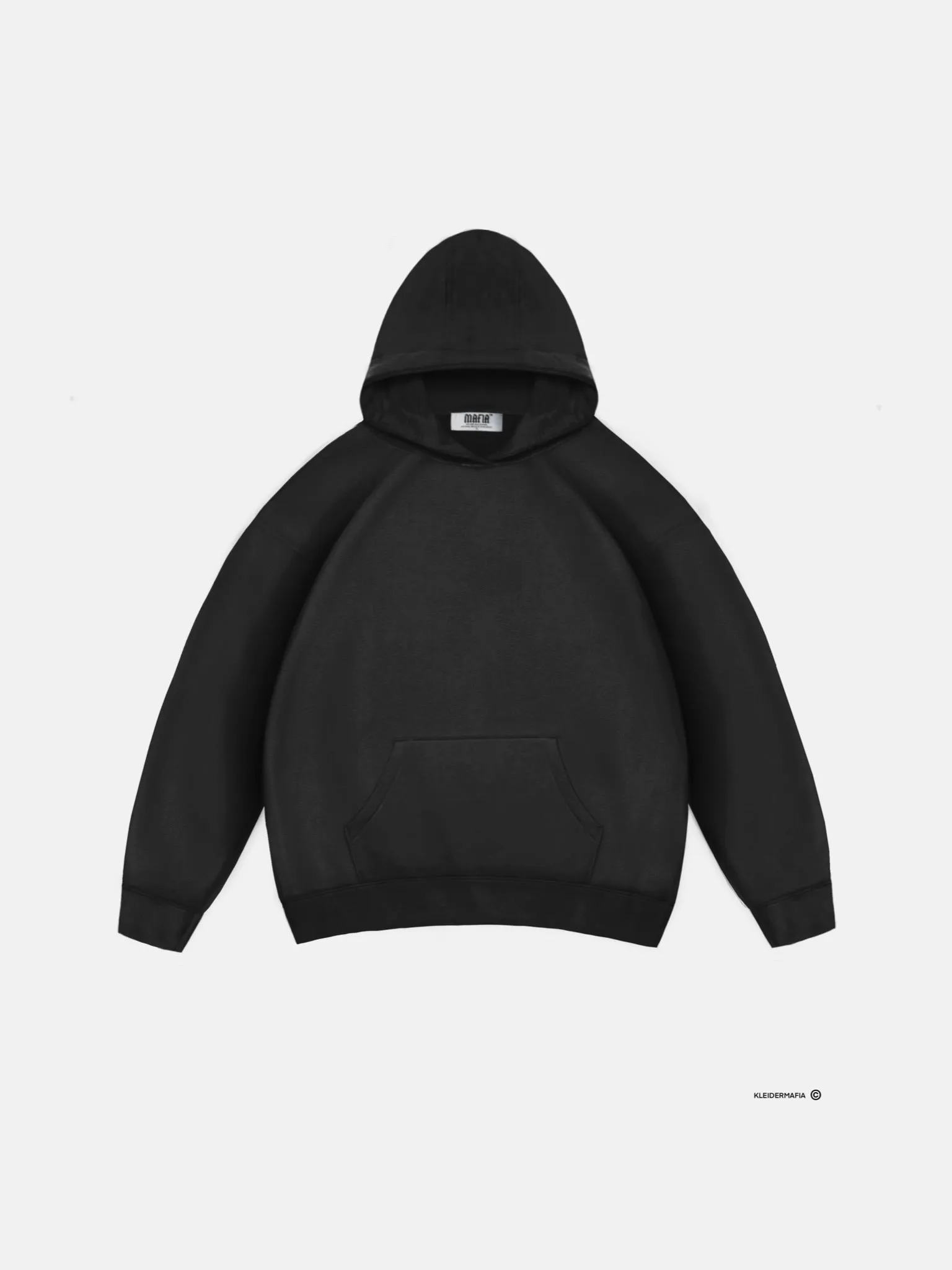 Oversize Basic Hoodie - Black