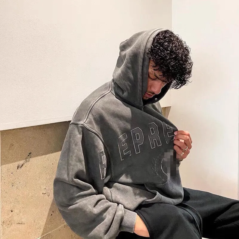 Palm Angels Hoodie Letter Printed Washed Hooded Sweater Men 'S And Women 'S Hoodies