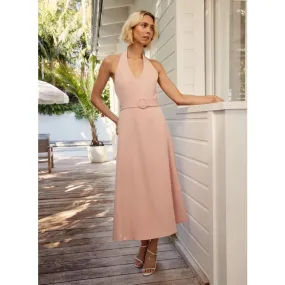 Pier Halter Dress | Peach
