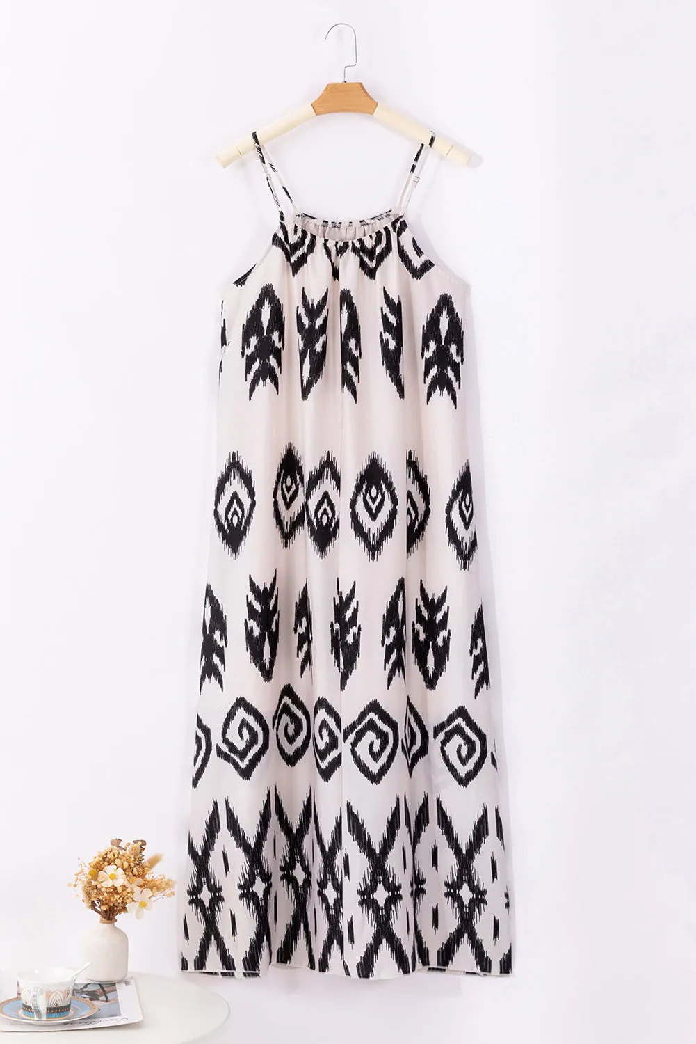 Printed Spaghetti Strap Cami Dress