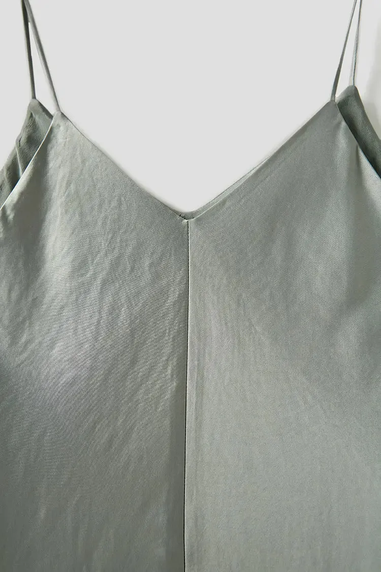 Pure Mulberry Silk Lined V Neck Camisole Top