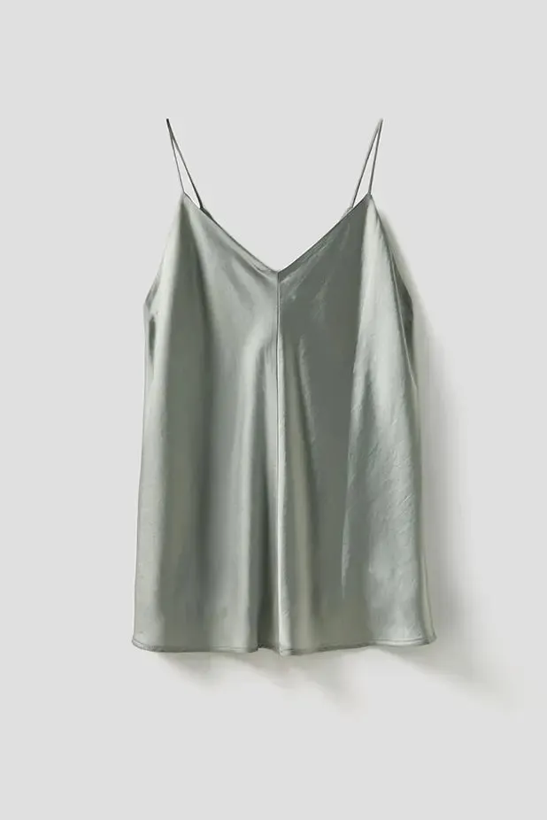 Pure Mulberry Silk Lined V Neck Camisole Top