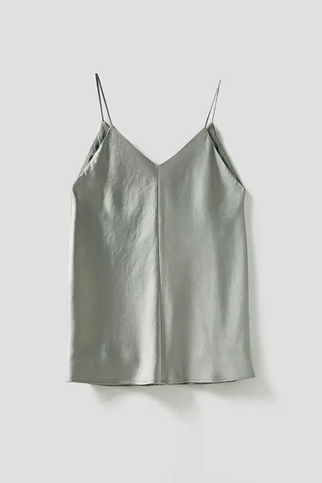 Pure Mulberry Silk Lined V Neck Camisole Top