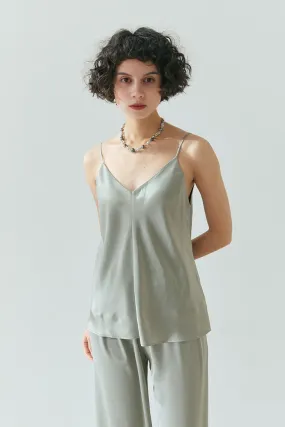 Pure Mulberry Silk Lined V Neck Camisole Top