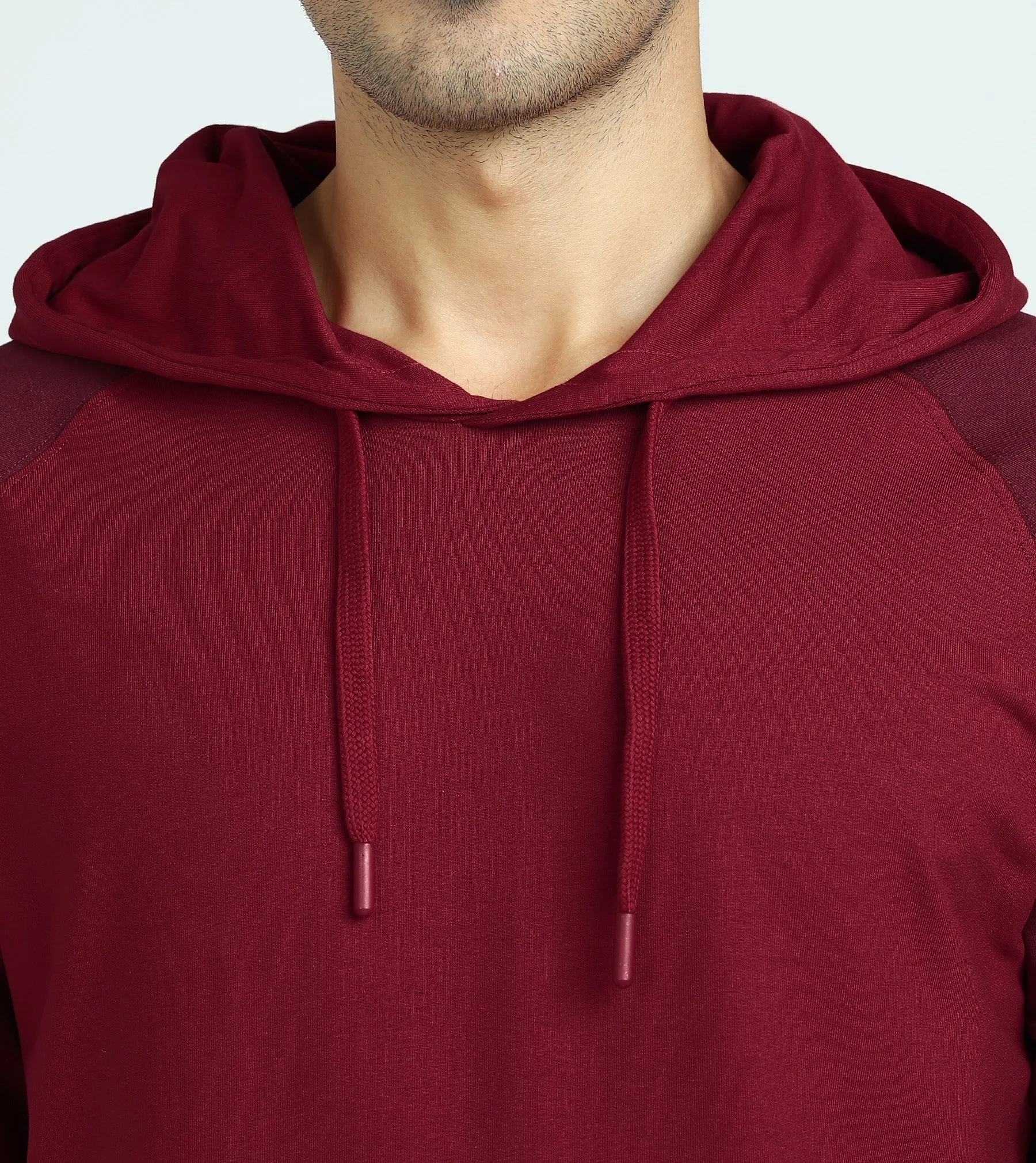 Quest French Terry Cotton Hoodie And Joggers Co-ord Set Scarlet Red