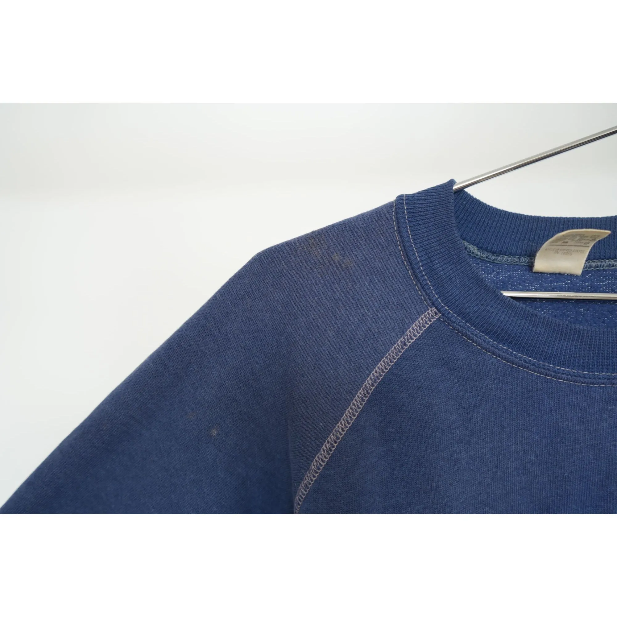 "Retail" Vintage 1980s Frog Graphic Print Crewneck Pullover Sweatshirt Navy Blue Size M Women's