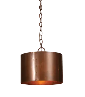Round Copper Drum Chandelier - Grande