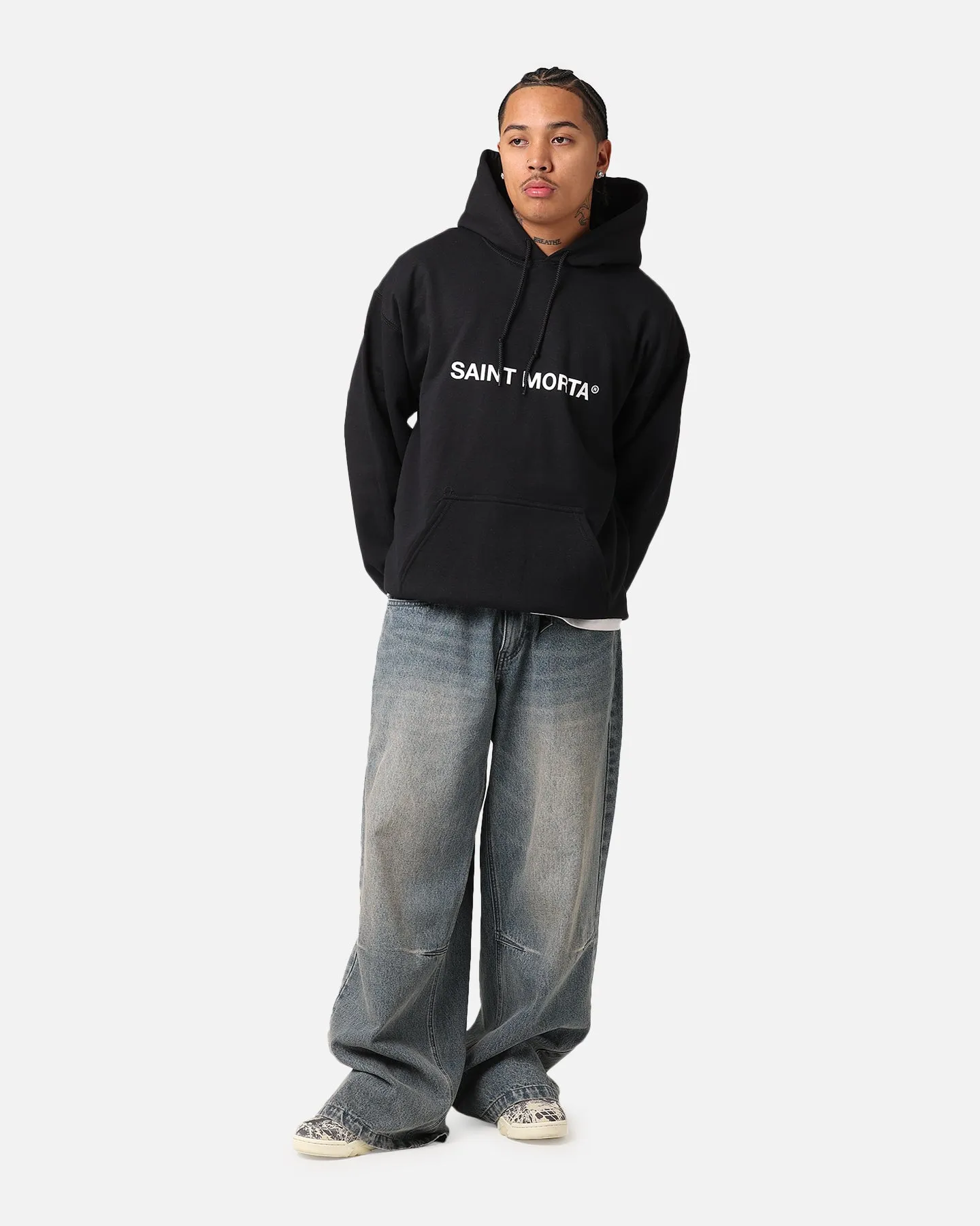 Saint Morta Official Hoodie Black/White