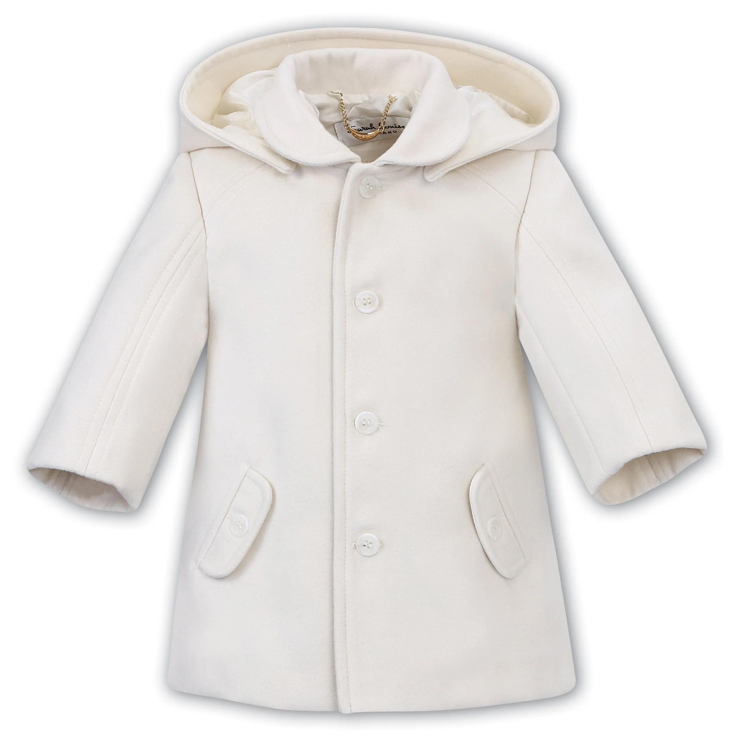 Sarah Louise Boys Smart Ivory Coat