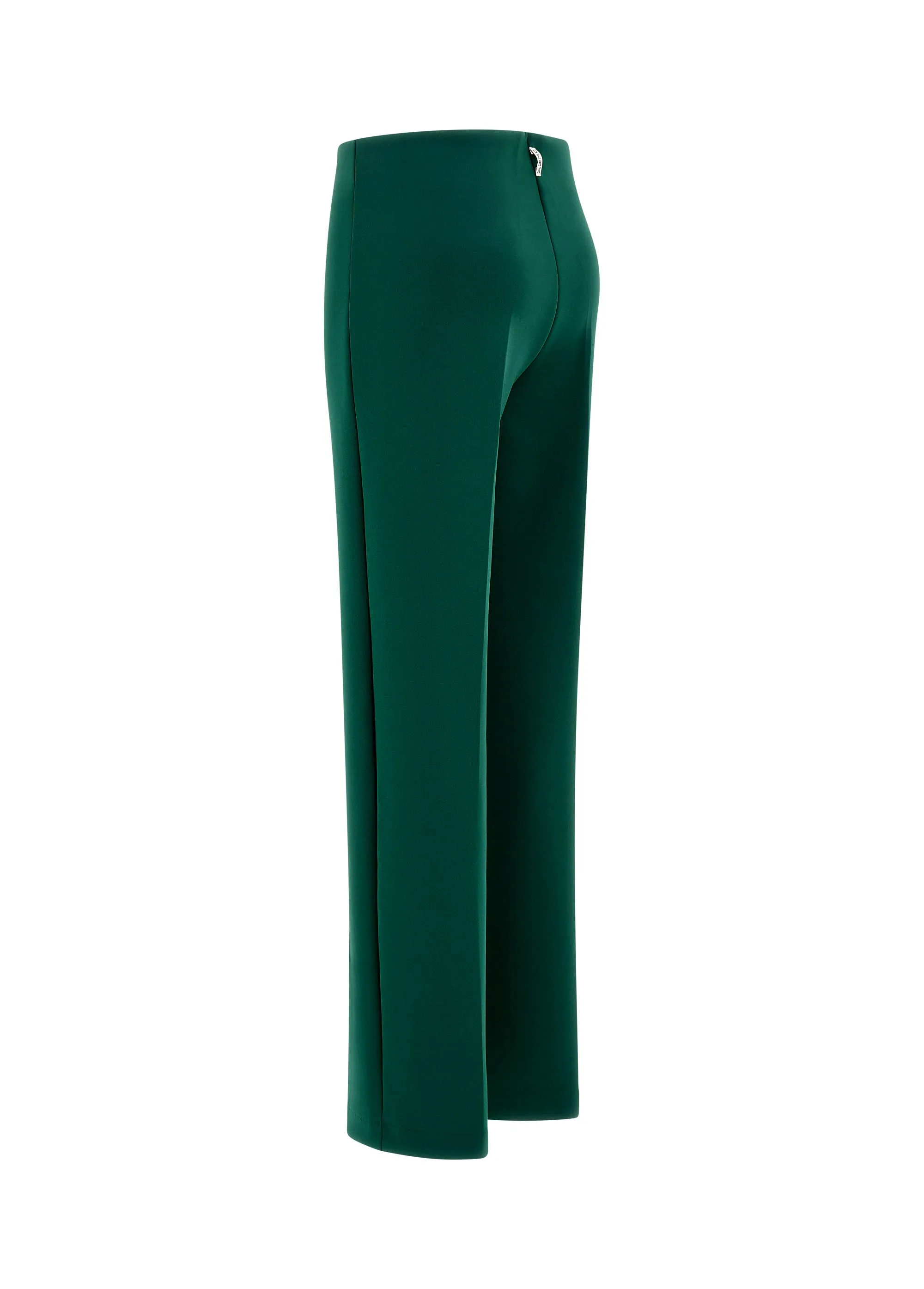 Scuba flared pants - green