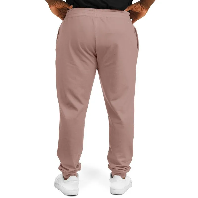 Shaded Pale Pastel Red Brown Joggers | Unisex | with PLUS sizes | C0M30Y22K30