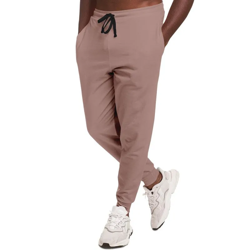 Shaded Pale Pastel Red Brown Joggers | Unisex | with PLUS sizes | C0M30Y22K30