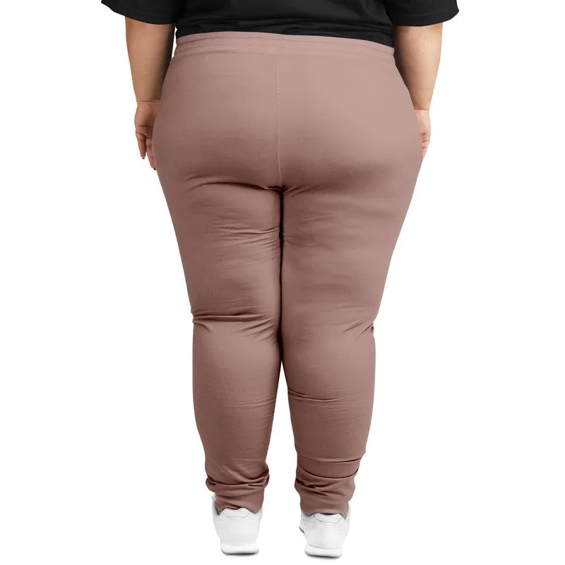 Shaded Pale Pastel Red Brown Joggers | Unisex | with PLUS sizes | C0M30Y22K30