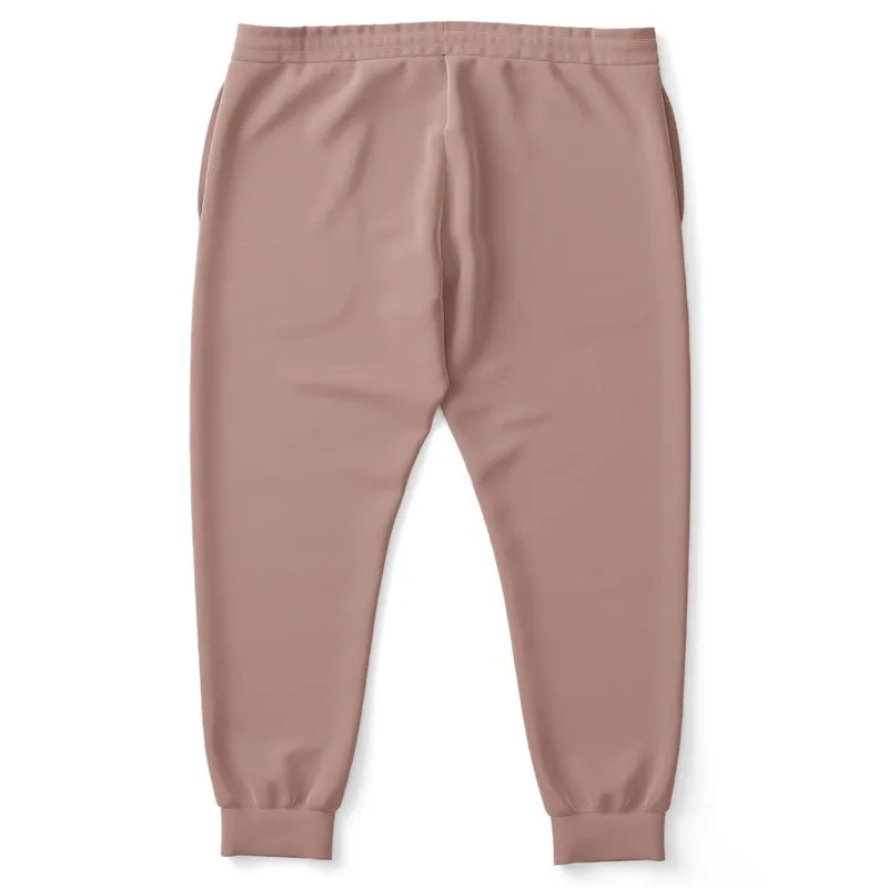 Shaded Pale Pastel Red Brown Joggers | Unisex | with PLUS sizes | C0M30Y22K30