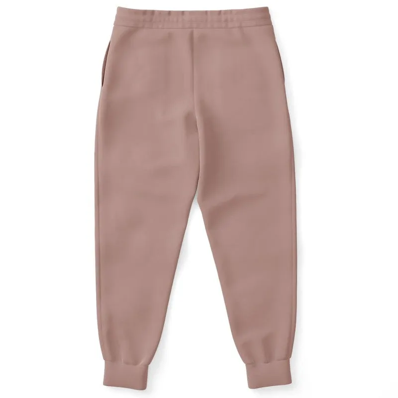 Shaded Pale Pastel Red Brown Joggers | Unisex | with PLUS sizes | C0M30Y22K30