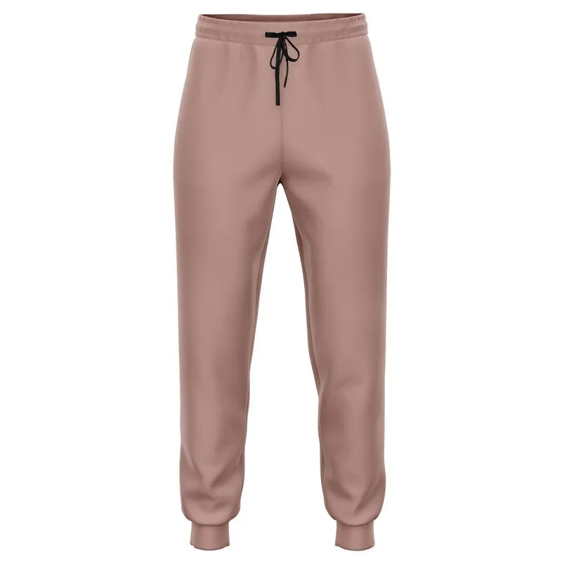 Shaded Pale Pastel Red Brown Joggers | Unisex | with PLUS sizes | C0M30Y22K30