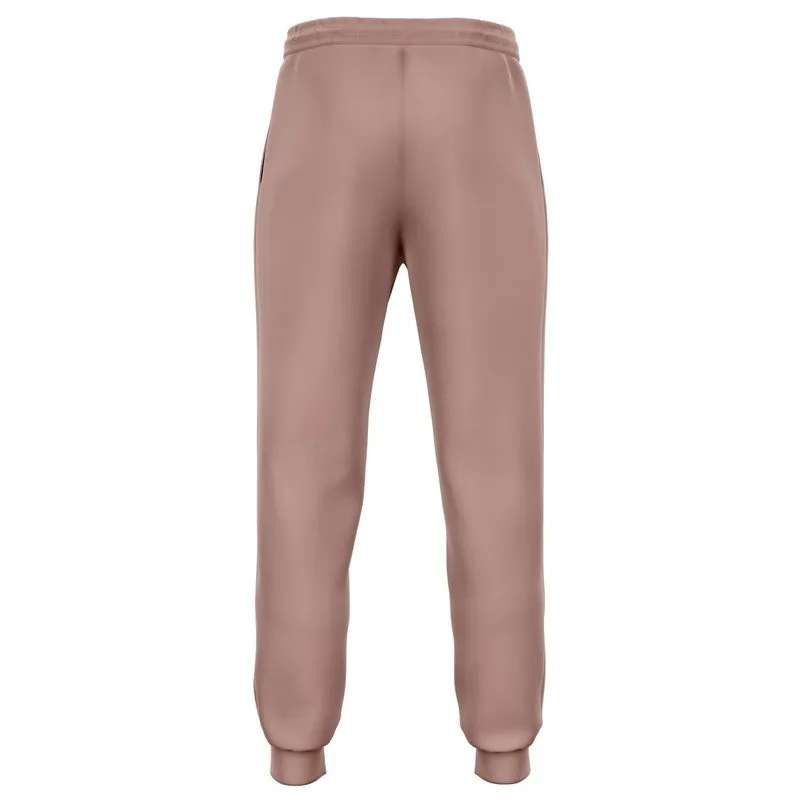 Shaded Pale Pastel Red Brown Joggers | Unisex | with PLUS sizes | C0M30Y22K30
