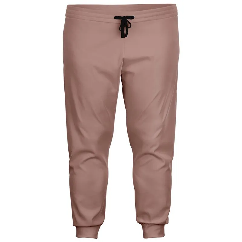 Shaded Pale Pastel Red Brown Joggers | Unisex | with PLUS sizes | C0M30Y22K30
