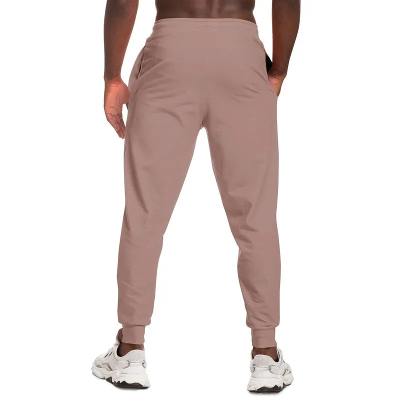 Shaded Pale Pastel Red Brown Joggers | Unisex | with PLUS sizes | C0M30Y22K30