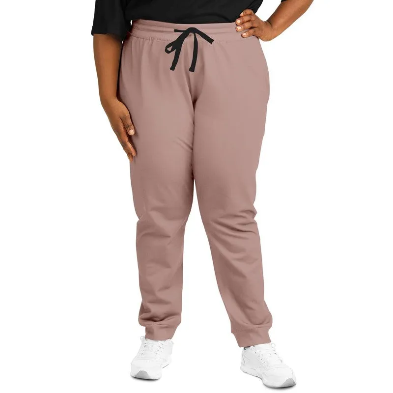 Shaded Pale Pastel Red Brown Joggers | Unisex | with PLUS sizes | C0M30Y22K30