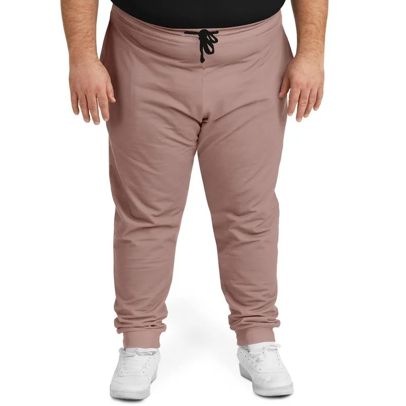 Shaded Pale Pastel Red Brown Joggers | Unisex | with PLUS sizes | C0M30Y22K30