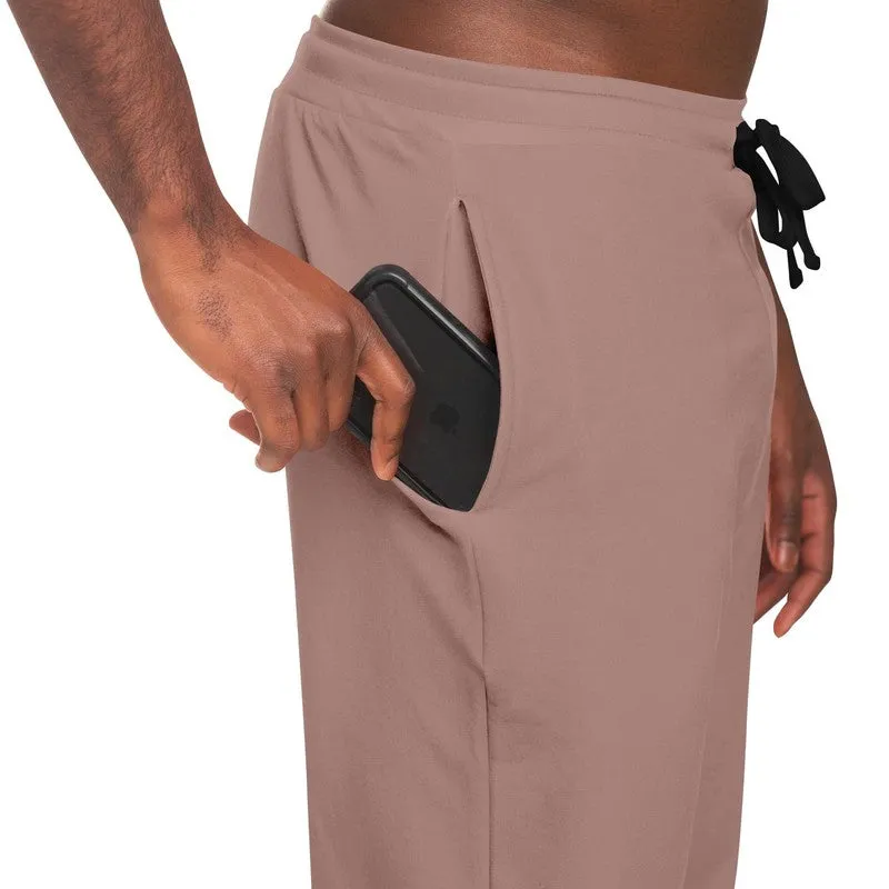 Shaded Pale Pastel Red Brown Joggers | Unisex | with PLUS sizes | C0M30Y22K30