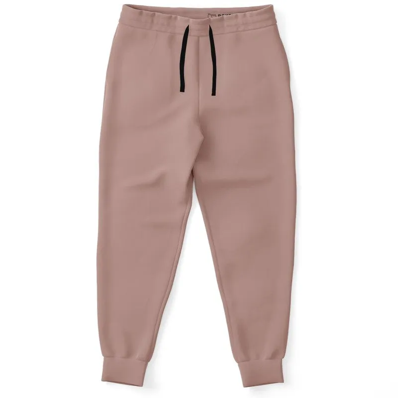 Shaded Pale Pastel Red Brown Joggers | Unisex | with PLUS sizes | C0M30Y22K30