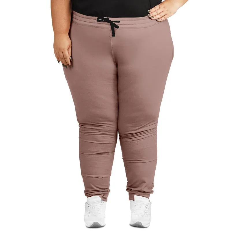 Shaded Pale Pastel Red Brown Joggers | Unisex | with PLUS sizes | C0M30Y22K30