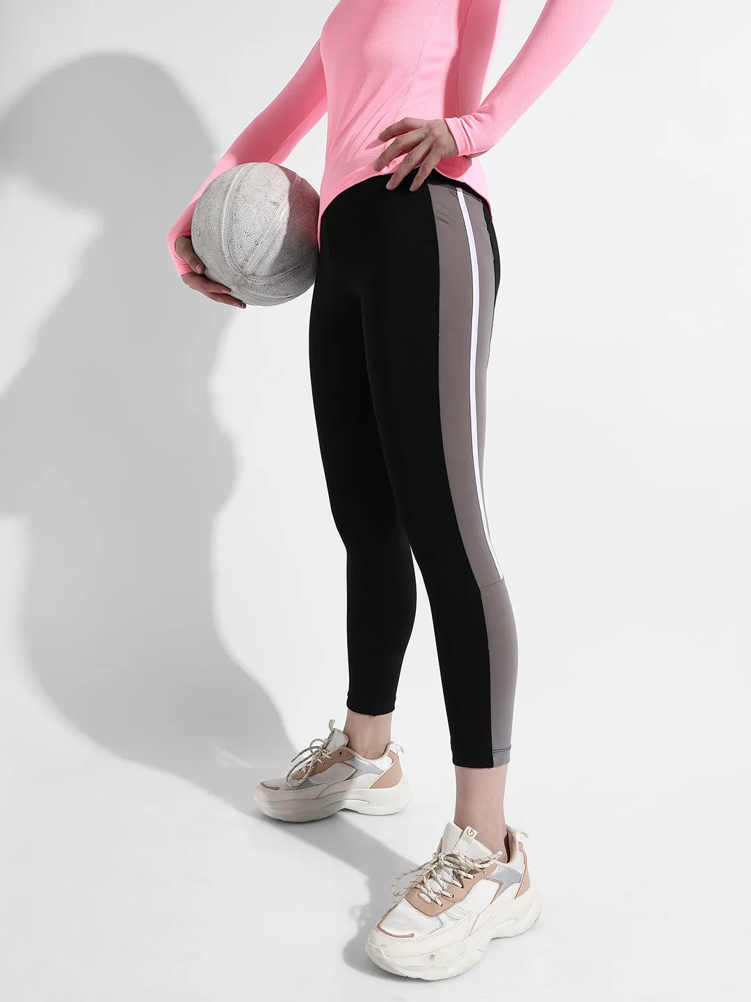 Side-Striped Tights