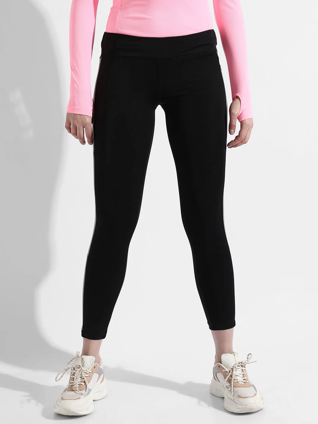 Side-Striped Tights
