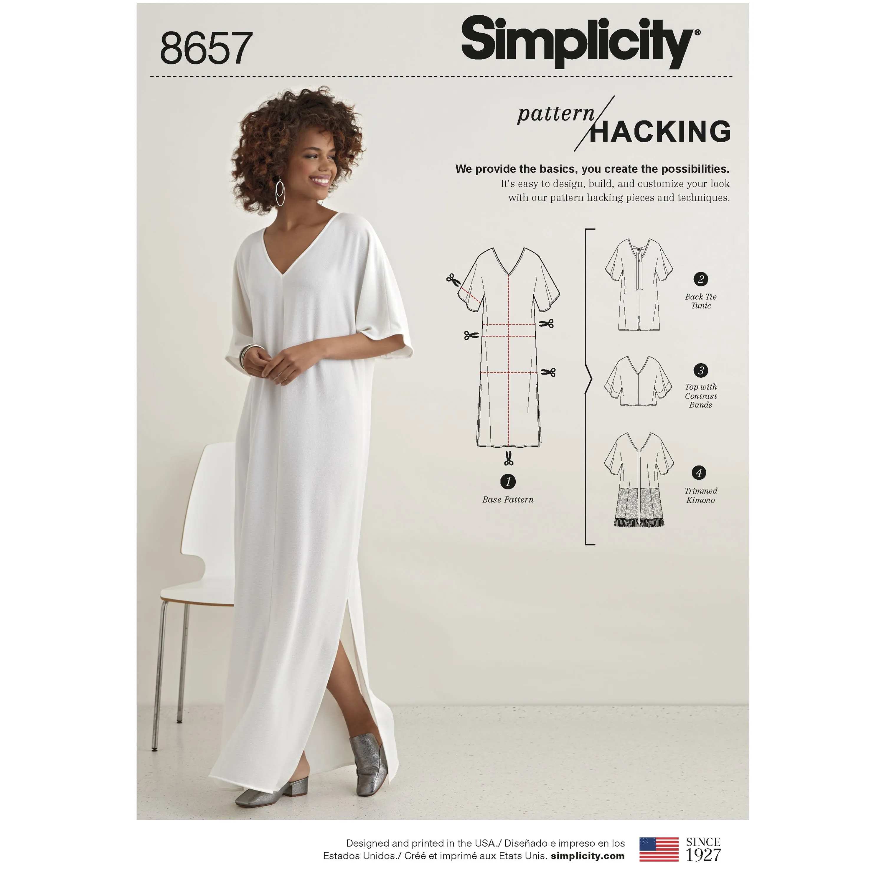 Simplicity Pattern 8657 caftan with options for design-hacking